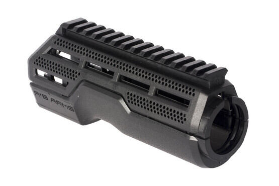 AB Arms MOD1 black handguard is compatible with Light to Fight rails and MOE accessories